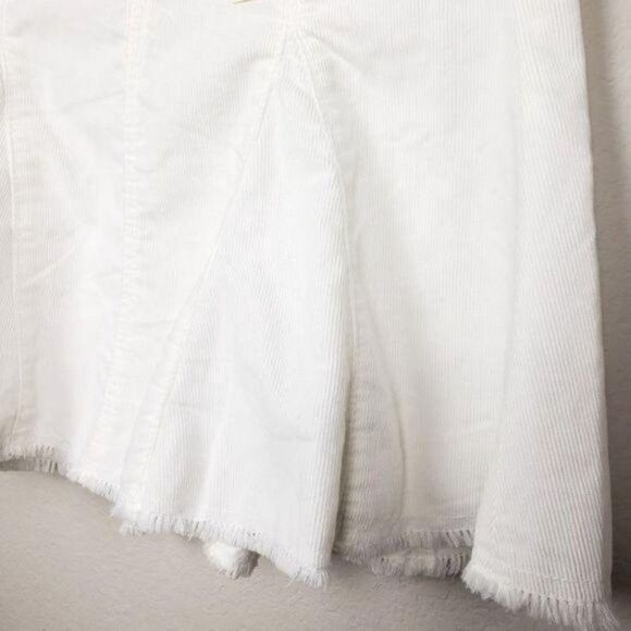 Guess godet coudoury jeans skirt white size 24 - Picture 8 of 9